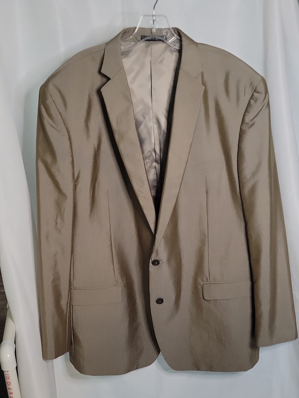 Calvin Klein Men's Two-Button Sport Coat in Taupe